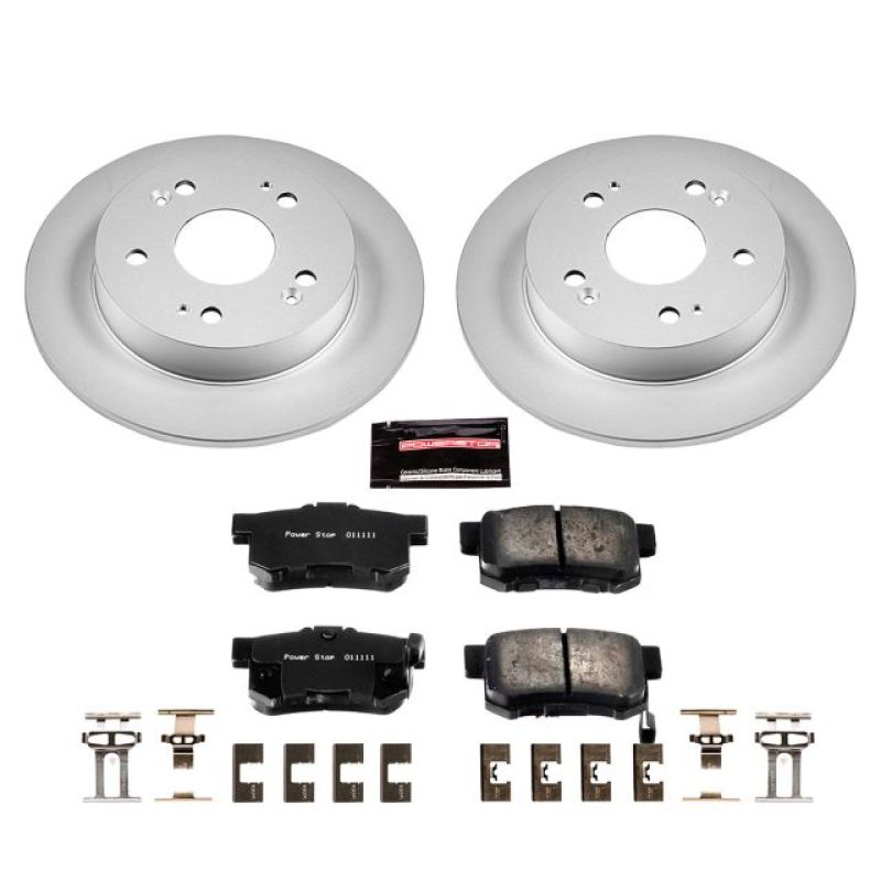 Power Stop 13-15 Acura ILX Rear Z17 Evolution Geomet Coated Brake Kit CRK1243