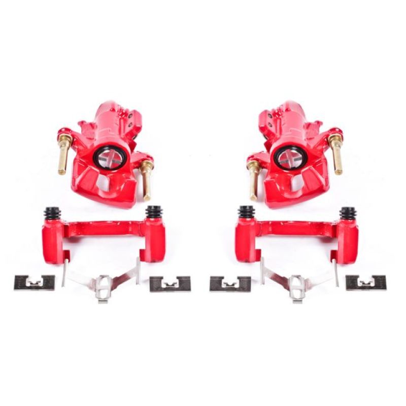 Power Stop 94-01 Acura Integra Rear Red Calipers w/Brackets - Pair S1556