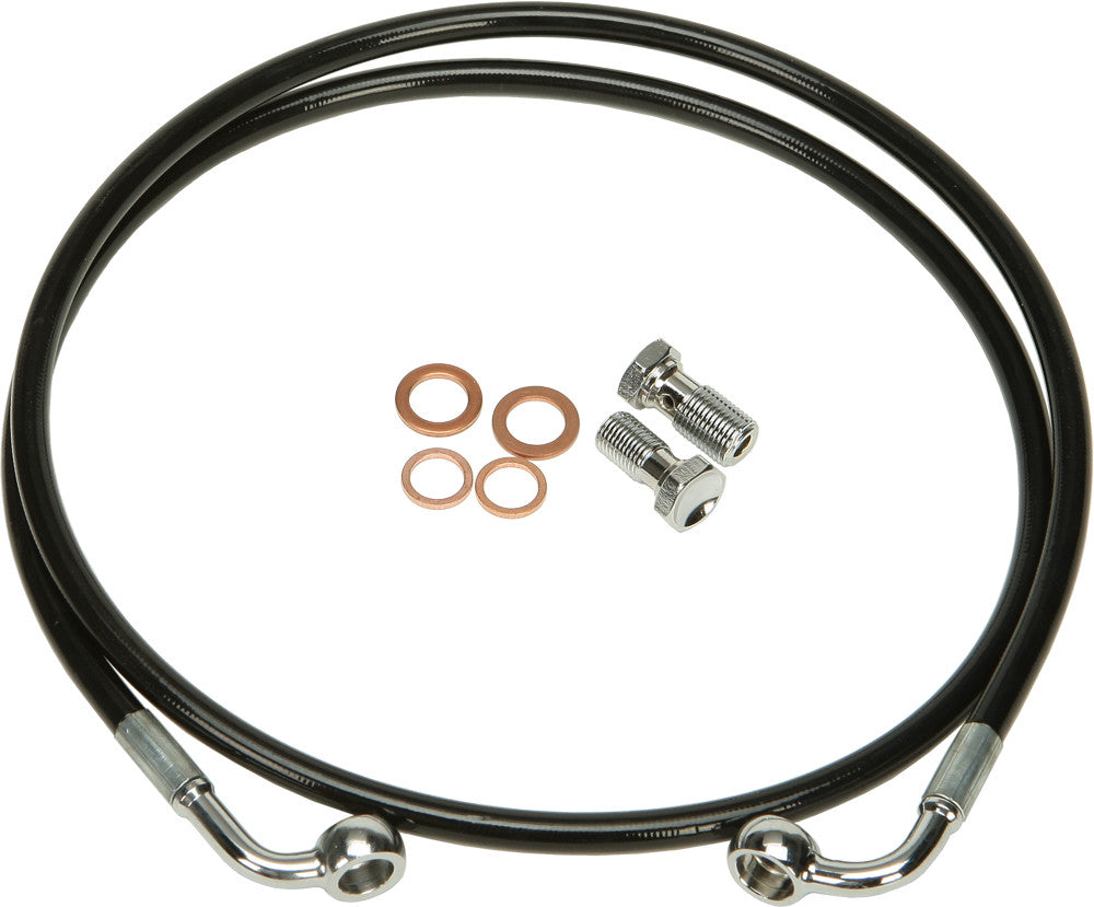 HARDDRIVE Brakeline Kit Blk Softail HD-0600-BK