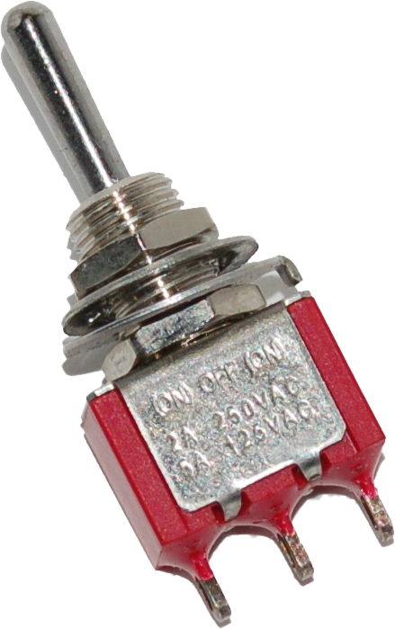 NAMZ CUSTOM CYCLEMini Air Ride Toggle Switch 5-Amp 1/4" HoleNMTS-02