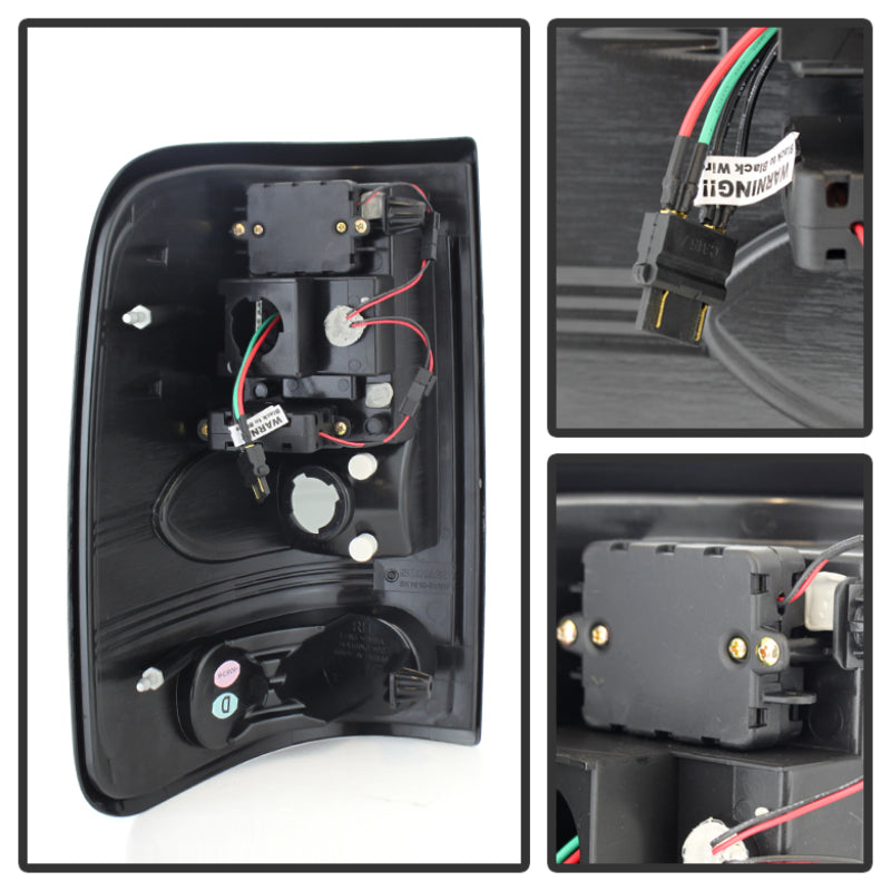 Spyder Ford F150 side 04-08 (Not Fit Heritage & SVT)LED Tail Lights Blk Smke ALT-YD-FF15004-LED-BSM 5078131