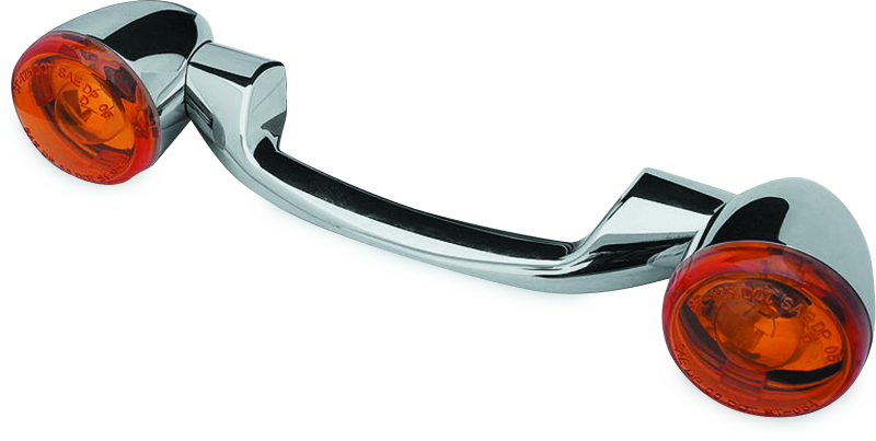 Bikers Choice Chr Turnsgnl Bar Kt Amber Lens 491156