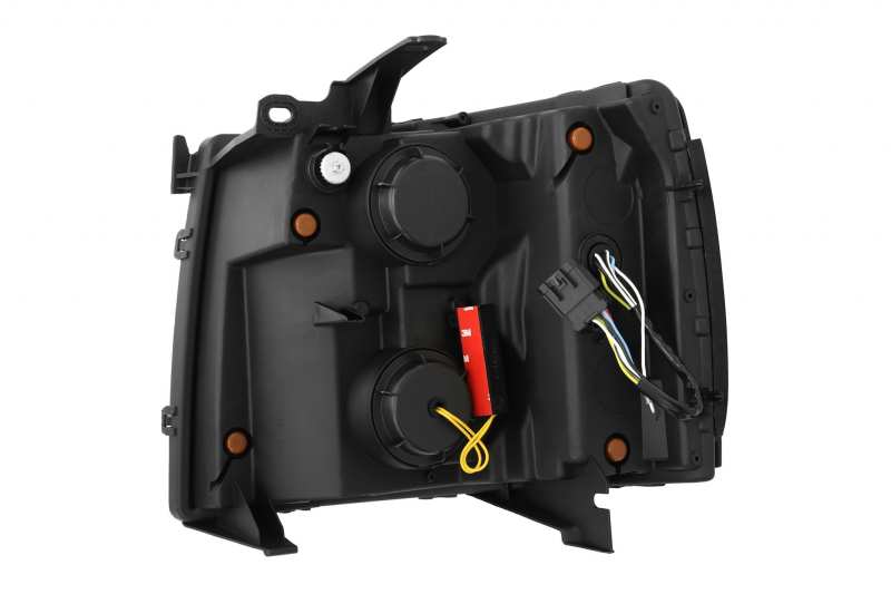 AlphaRex 07-13 Chevy 1500HD(NewBody) NOVA LED Proj Headlight Plank Sty Glos Blk w/Activ Lite/Seq Sig 880208