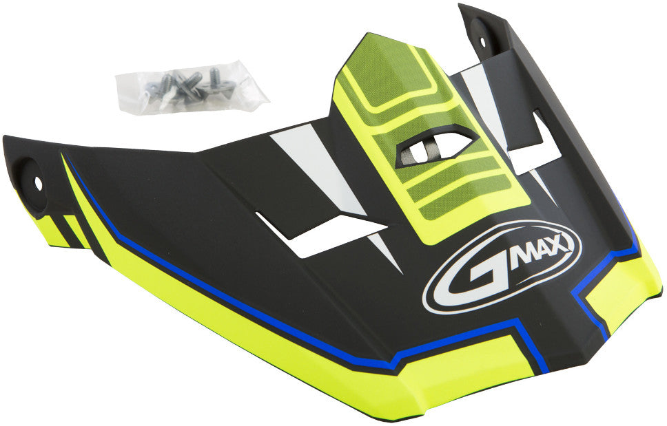 GMAX Visor Mx46 Uncle Neon Ora/Hi-Vis/Blue Xs-Sm Tc24 G046835-DUP