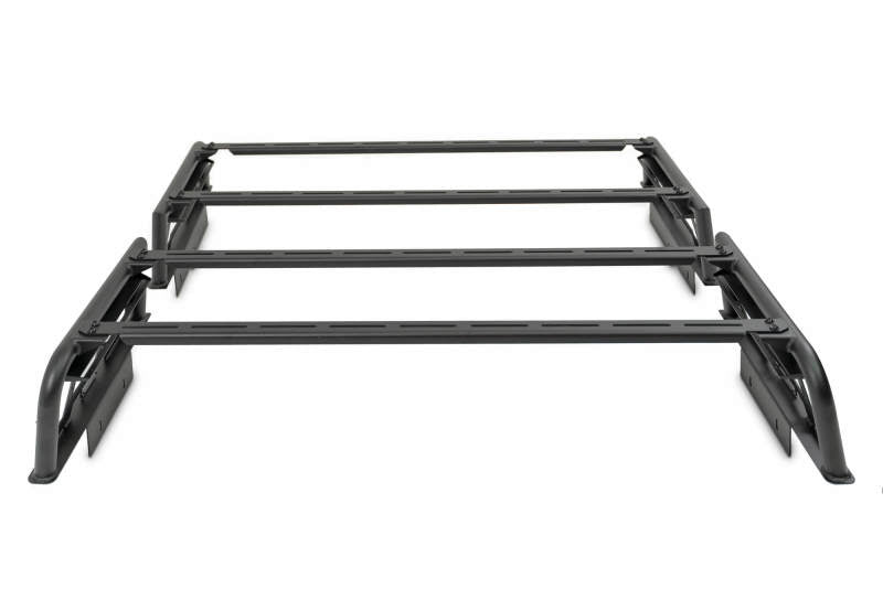 DV8 Offroad 07-23 Toyota Tundra / 09-23 Ford F150 Raptor MTO Series Bed Rack - 2pc Adj. RRUN-03