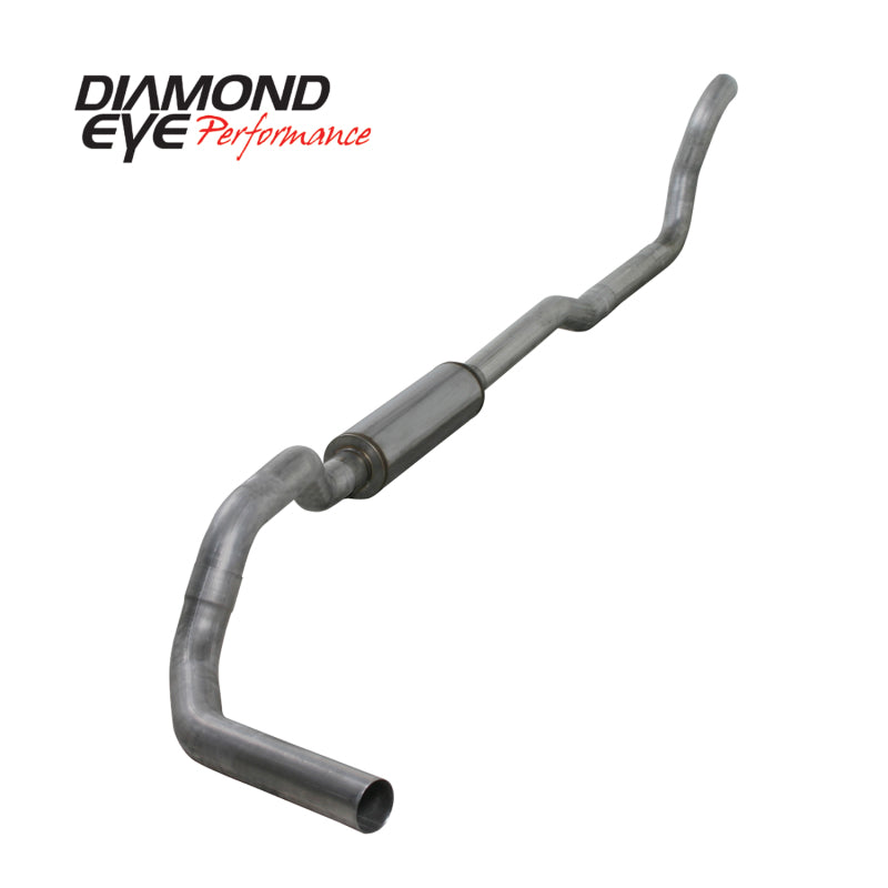 Diamond Eye KIT 4in TB MFLR RPLCMENT PIPE SGL AL: 2-WHEEL DRIVE ONLY 89-93 DODGE CUMMINS 5.9L K4209A-RP