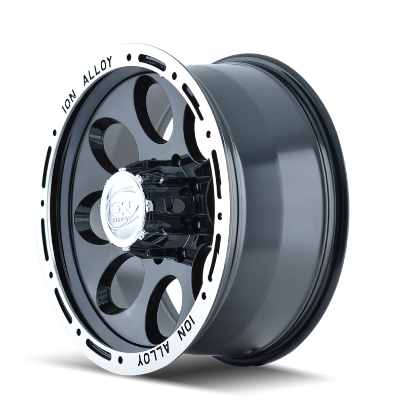 ION Type 174 15x8 / 5x114.3 BP / -27mm Offset / 83.82mm Hub Black/Machined Wheel 174-5865B