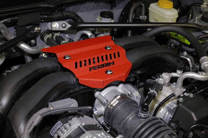 Perrin 2022+ Subaru BRZ / Toyota GR86 Engine Cover - Red Wrinkle PSP-ENG-162RD