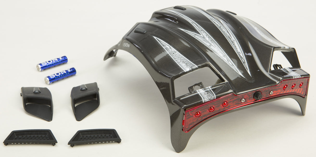 GMAX Top Vent - Crusader W/Led Dark Silver G999996