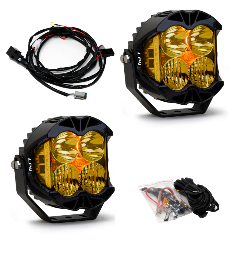 Baja Designs LP4 Pro Driving/Combo LED - Amber (Pair) 297813