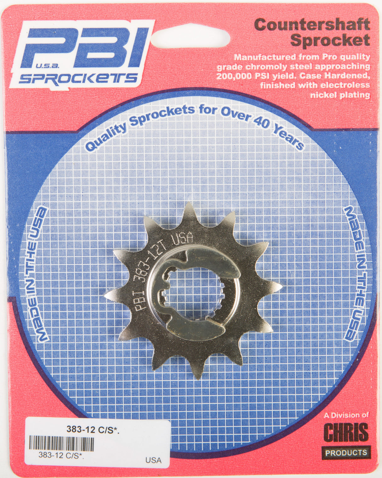 PBIFront Cs Sprocket Steel 12t-520 Hon383-12