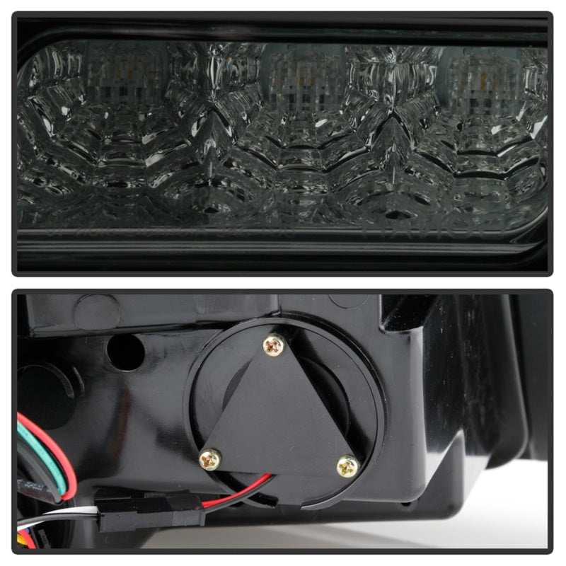 Spyder 10-12 Ford Mustang Light Bar Seq Turn Signal LED Tail Lights - Smoke ALT-YD-FM10-LED-SM 5085115