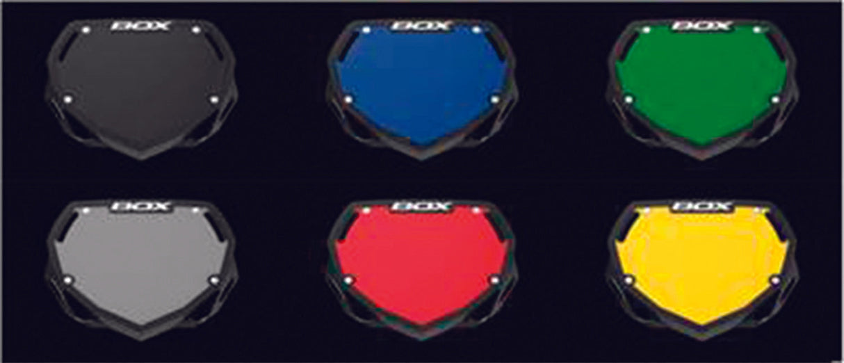 BOX Number Plate Decal Sm Black BX-SK15000SM-BK