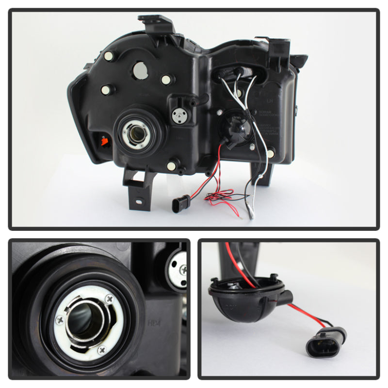 Spyder Jeep Grand Cherokee 05-07 Projector Headlights LED Halo LED Blk Smke PRO-YD-JGC05-HL-BSM 5078551