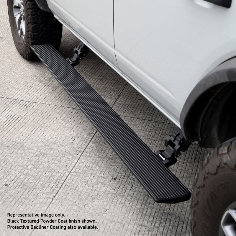 Go Rhino 22-24 Toyota Tundra Crew Cab E-BOARD E1 Electric Running Board Kit - Bedliner Coating 20444587T