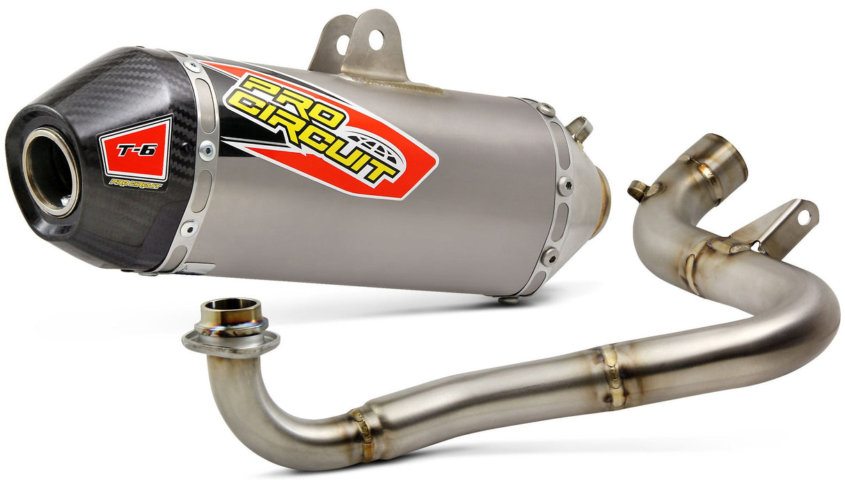 PRO CIRCUIT T-6 S/S Exhaust System W/Carbon Cap 0111612G