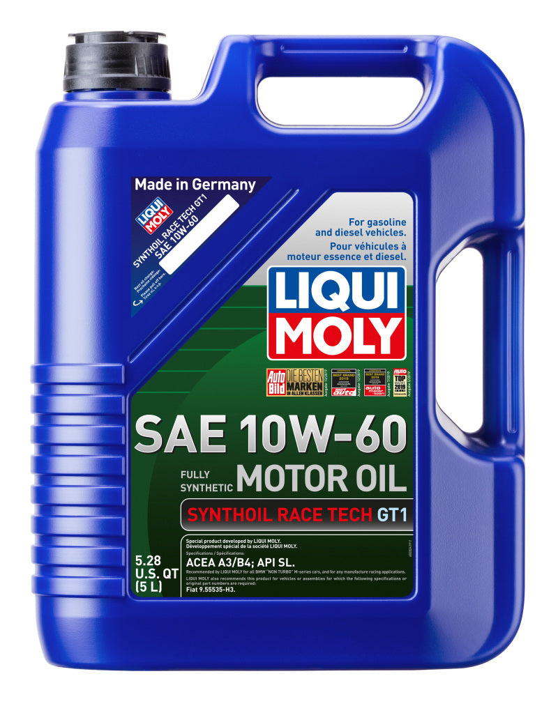 LIQUI MOLY 5L Synthoil Race Tech GT1 Motor Oil SAE 10W60 2024