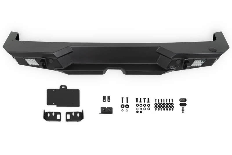 DV8 Offroad 2018 Jeep Wrangler JL MTO Series Rear Bumper w/ Optional Tire Carrier RBJL-13