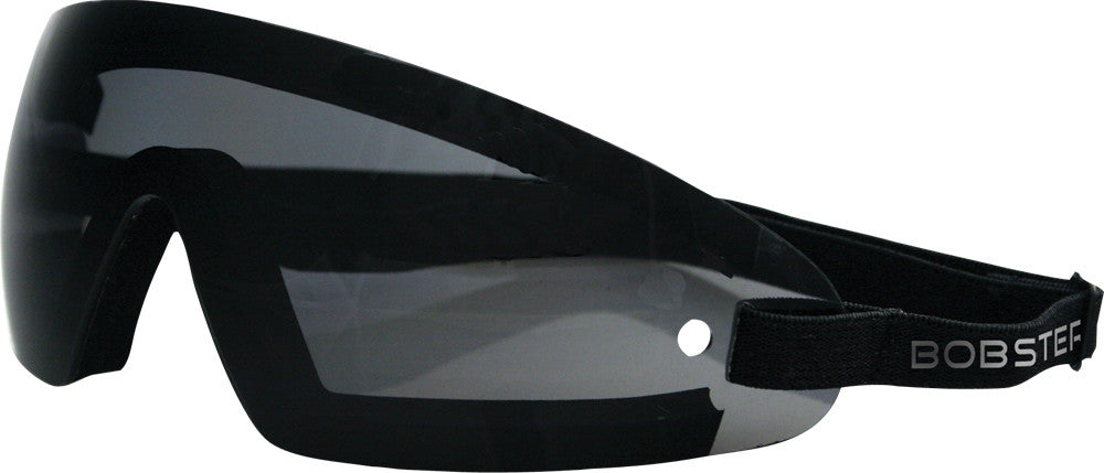BOBSTER Wrap Around Sunglasses Black W/Smoke Lens BW201