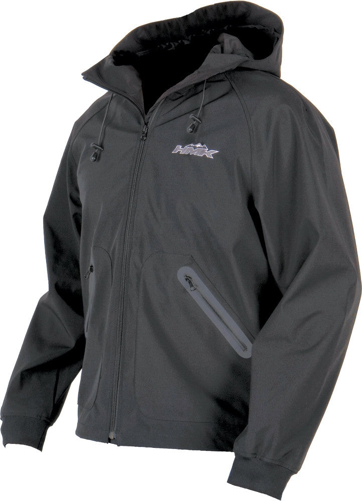 HMK Hooded Tech Shell Men's Black/ Grey Logo S HM7HDYBGS