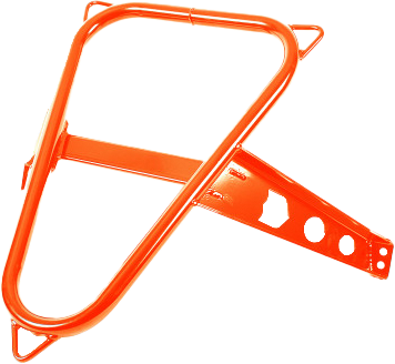 PRO ARMOR Spare Tire Mount Orange Rust Metallic Pol P141U300ORM