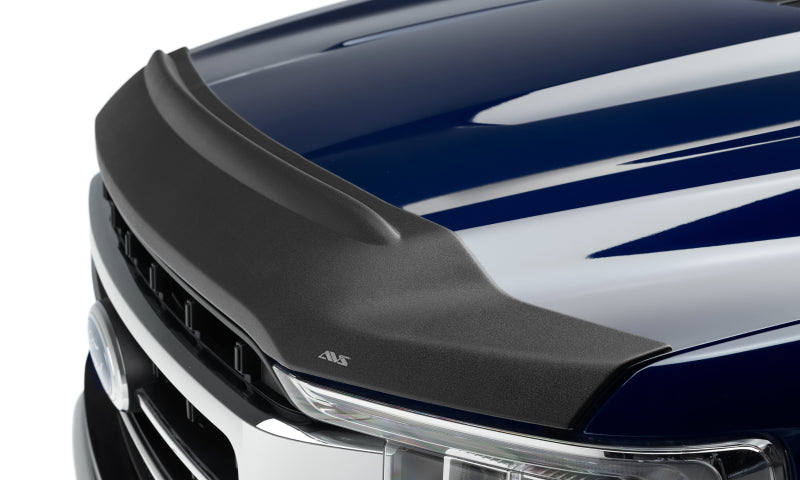 AVS 2021 Ford F-150 (Excl. Tremor/Raptor) Aeroskin II Textured Low Profile Hood Shield - Black 436196
