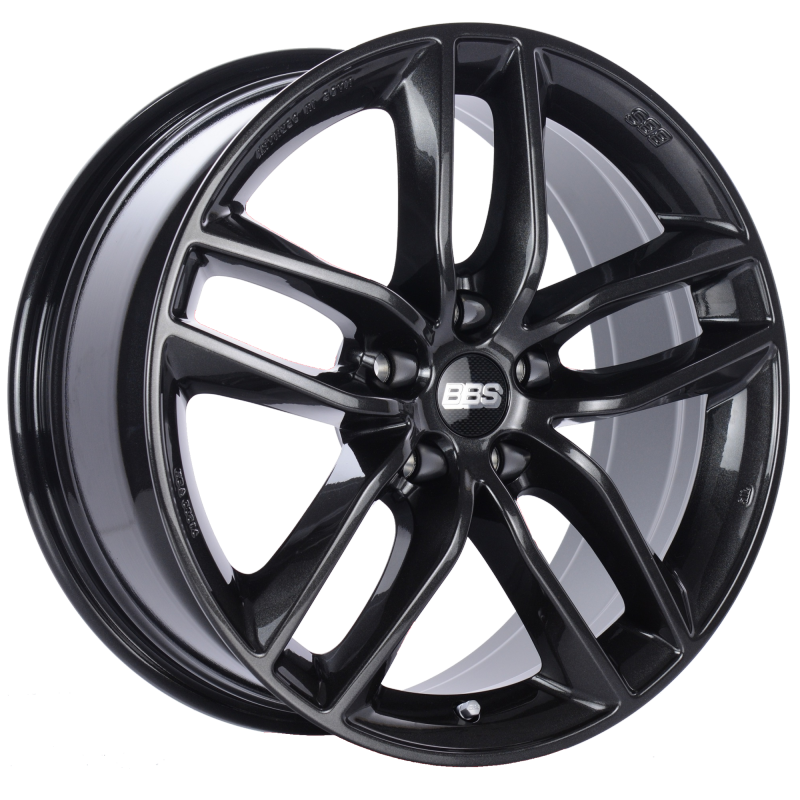 BBS SX 18x8 5x112 ET35 Crystal Black Wheel -82mm PFS/Clip Required SX0101CB