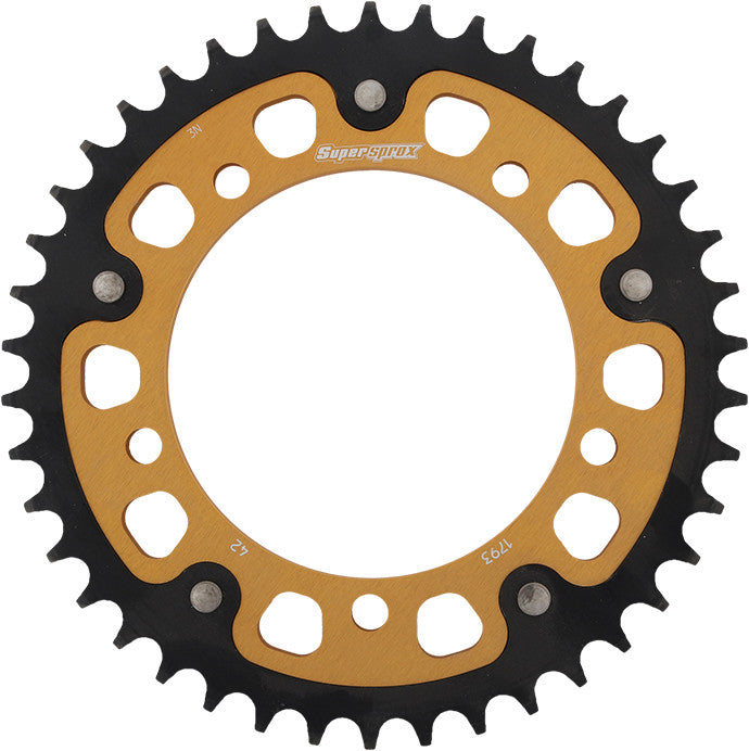 SUPERSPROX Rear Stealth Sprocket Alu/Stl 42t-520 Gld Hay/Suz/Tri RST-1793-42-GLD