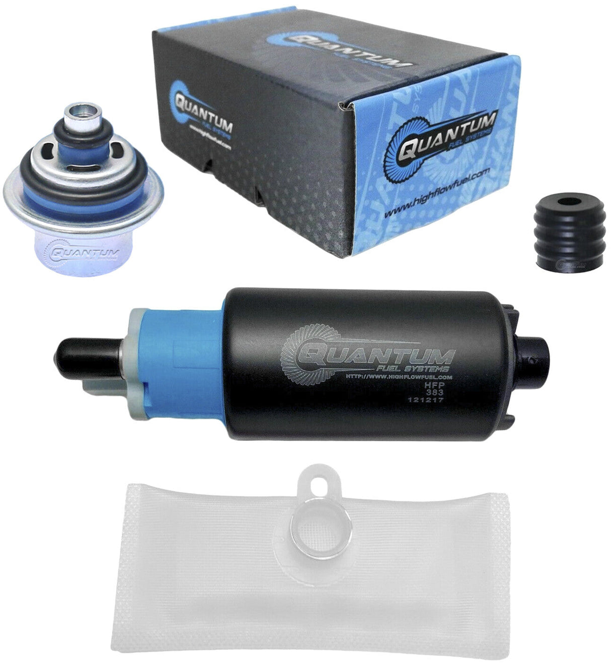 QUANTUM Electric Fuel Pump Kit With Pressure Regulator HFP-383-R