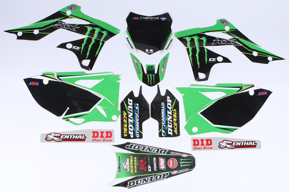 D-COR 16 Monster Kaw Complete Graphic Kit Black 20-20-626