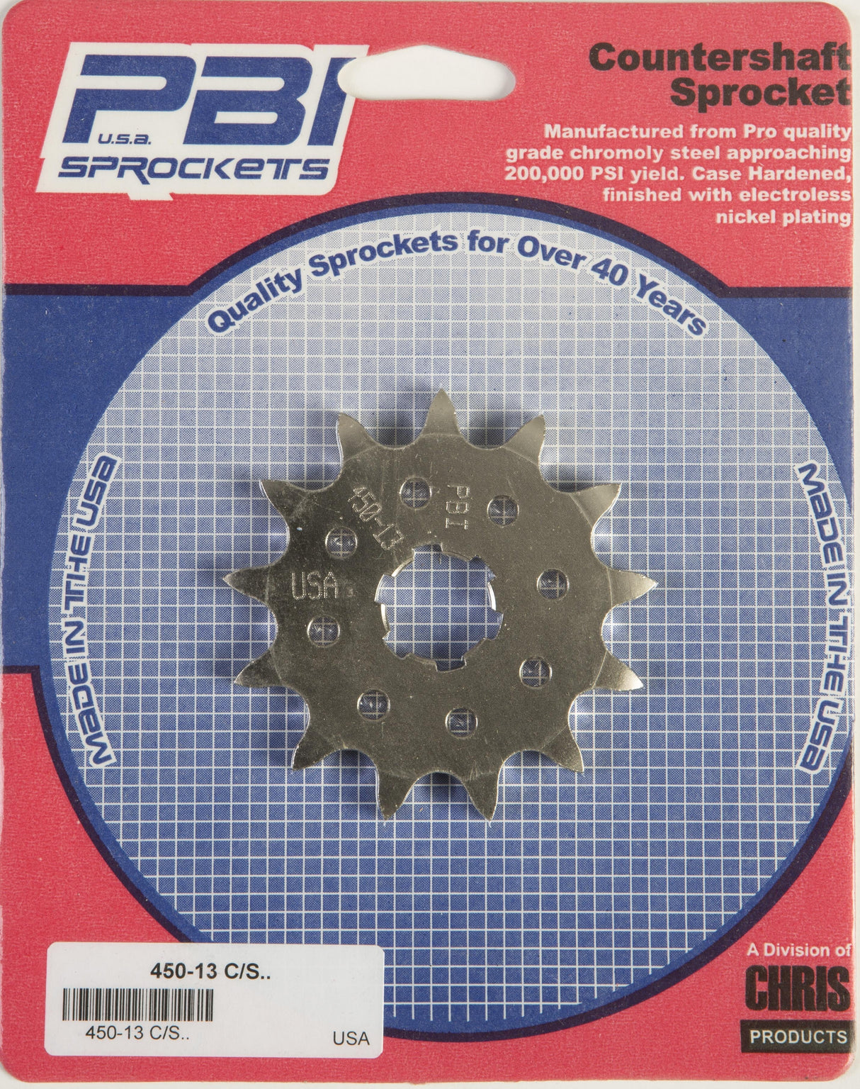 PBIFront Cs Sprocket Steel 13t-520 Kaw450-13