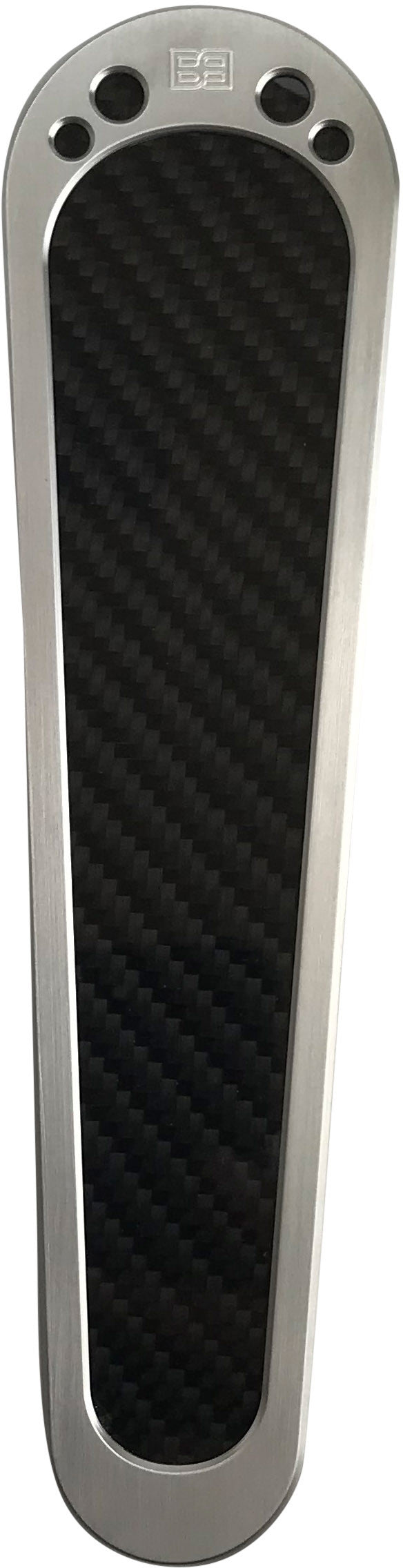 BRASS BALLS Tank Panel Natural W/Carb Inlay BB05-006