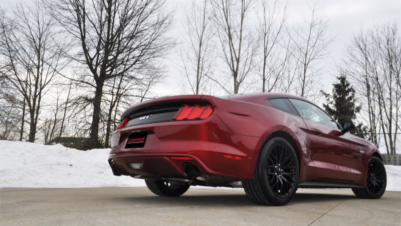 Corsa 2015 Ford Mustang GT 5.0 3in Axle Back Exhaust, Black Dual 4.5in Tip *Sport* 14326BLK