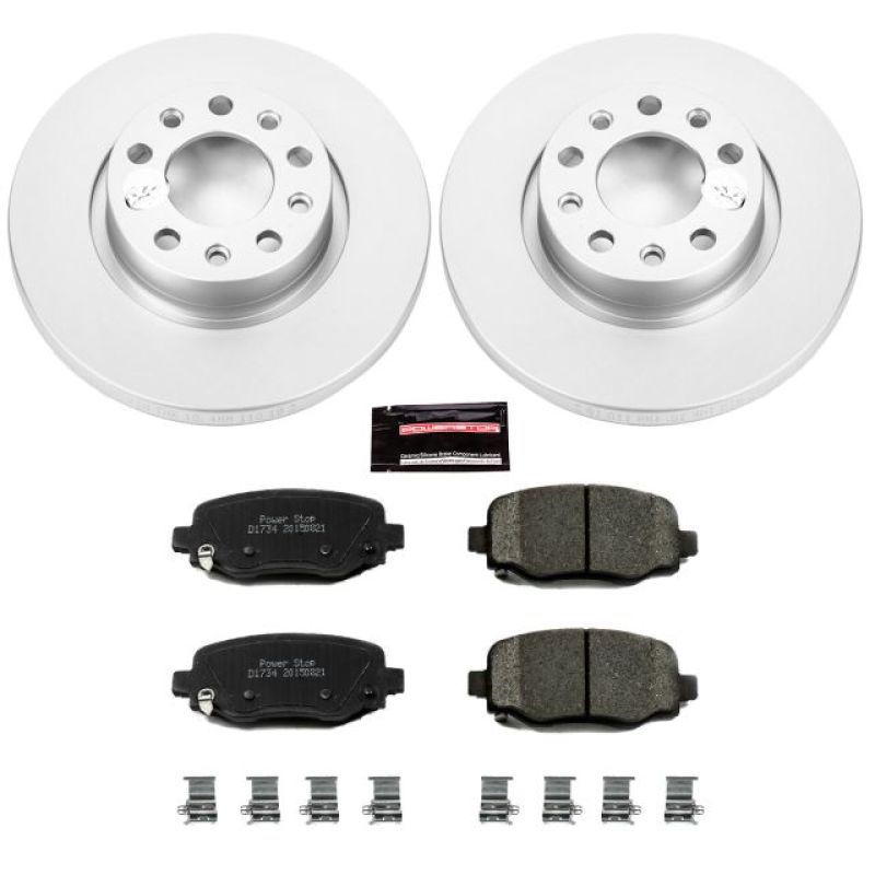 Power Stop 15-17 Chrysler 200 Rear Z17 Evolution Geomet Coated Brake Kit CRK6543