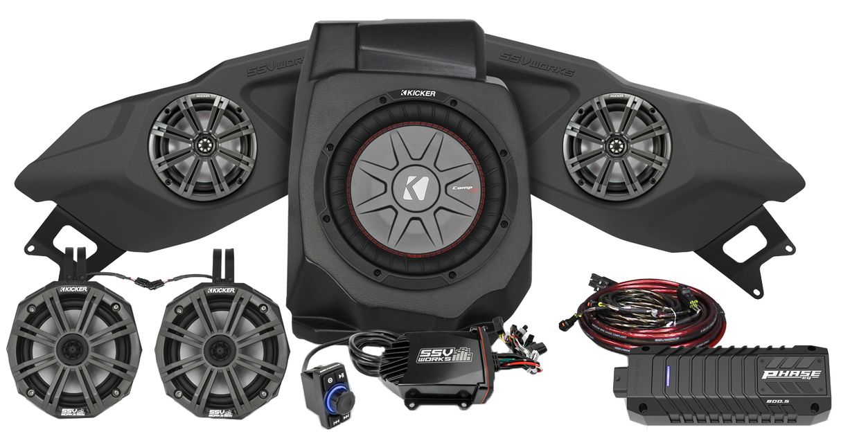 SSV WORKS 5 Speaker Plug And Play Kit Kicker 220-RZ5-Q5K2
