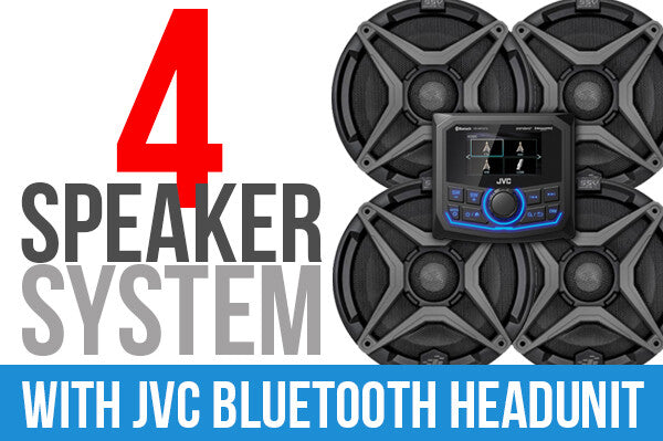 SSV WORKS 4 Speaker Plug And Play Kit With Jvc Mr1 Receiver RZ5-4A1
