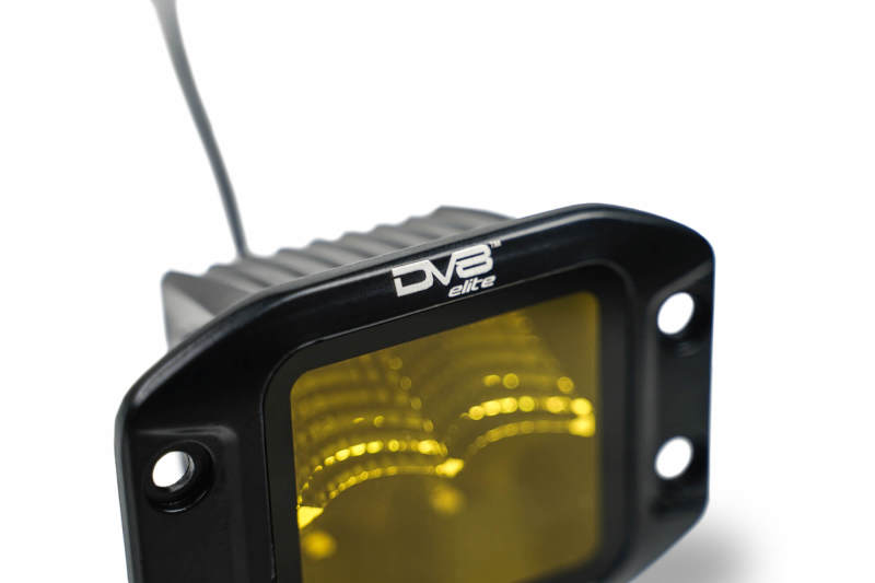 DV8 3-Inch Elite Series LED Amber Flush Mount Pod Light BE3FMW40W-A