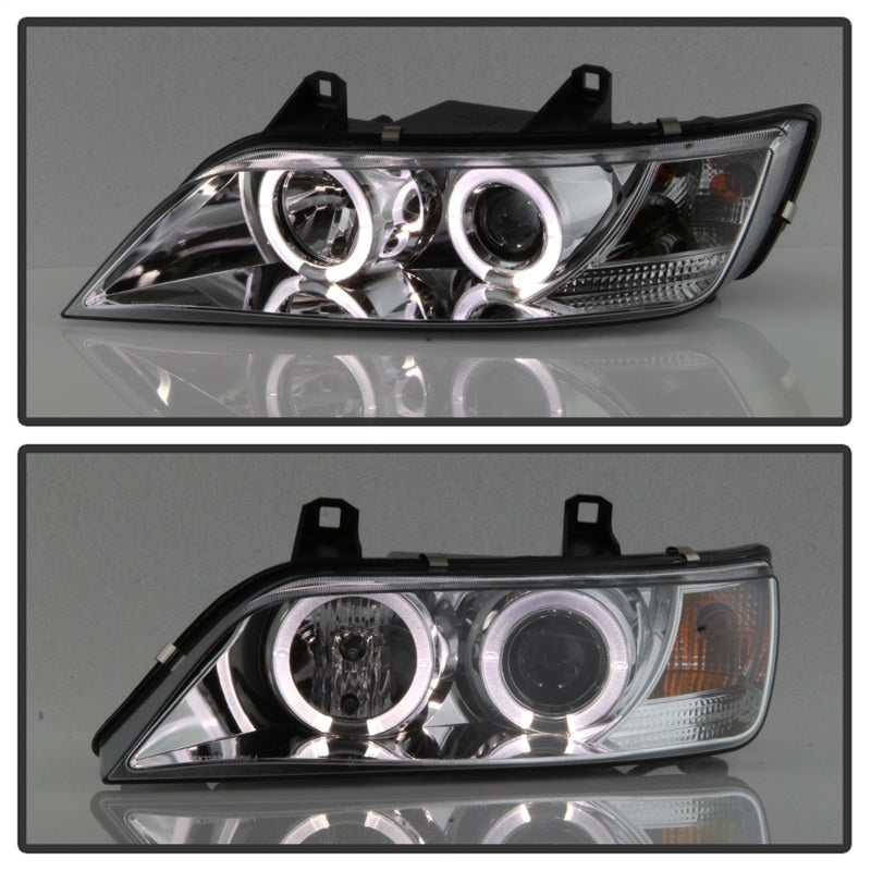 Spyder BMW Z3 96-02 Projector Headlights LED Halo Chrome High H1 Low H1 PRO-YD-BMWZ396-HL-C 5009098