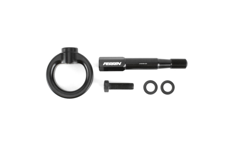 Perrin 15-17 Subaru WRX/STI Tow Hook Kit (Front) - Flat Black PSP-BDY-232BK