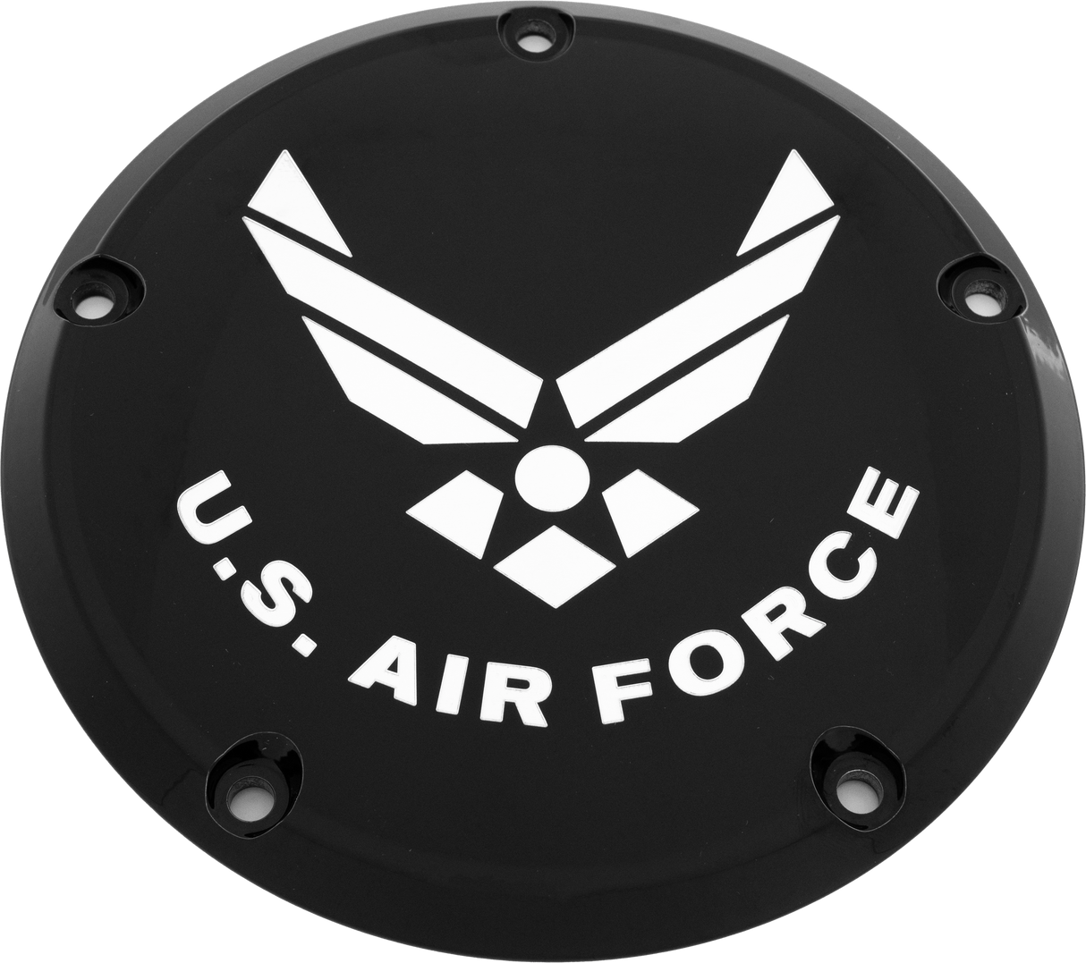 CUSTOM ENGRAVING 7 Tc Derby Cover Air Force Black AIRF04-12BG