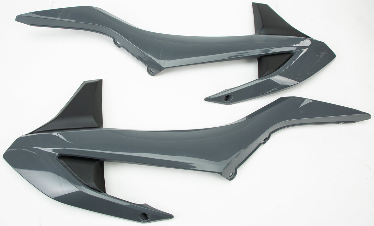 POLISPORT Radiator Shrouds Nardo Grey/Black 8417800009