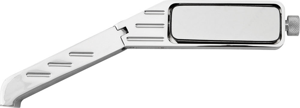 HARDDRIVE Rectangular Ball End Grooved Mirror Billet Right 3.5x1.25" 60-6201R