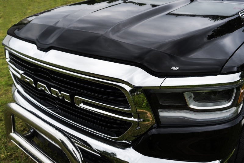 AVS 2019 Dodge RAM 1500 Aeroskin Low Profile Acrylic Hood Shield - Smoke 322163