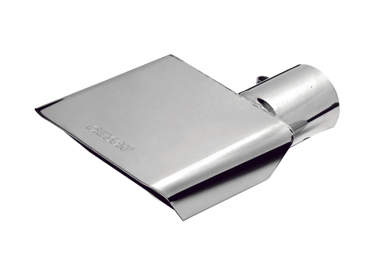 Gibson Rectangle Sport Tip - Right - 6x2.75in OD/2.5in Inlet/6in Length - Stainless 500365