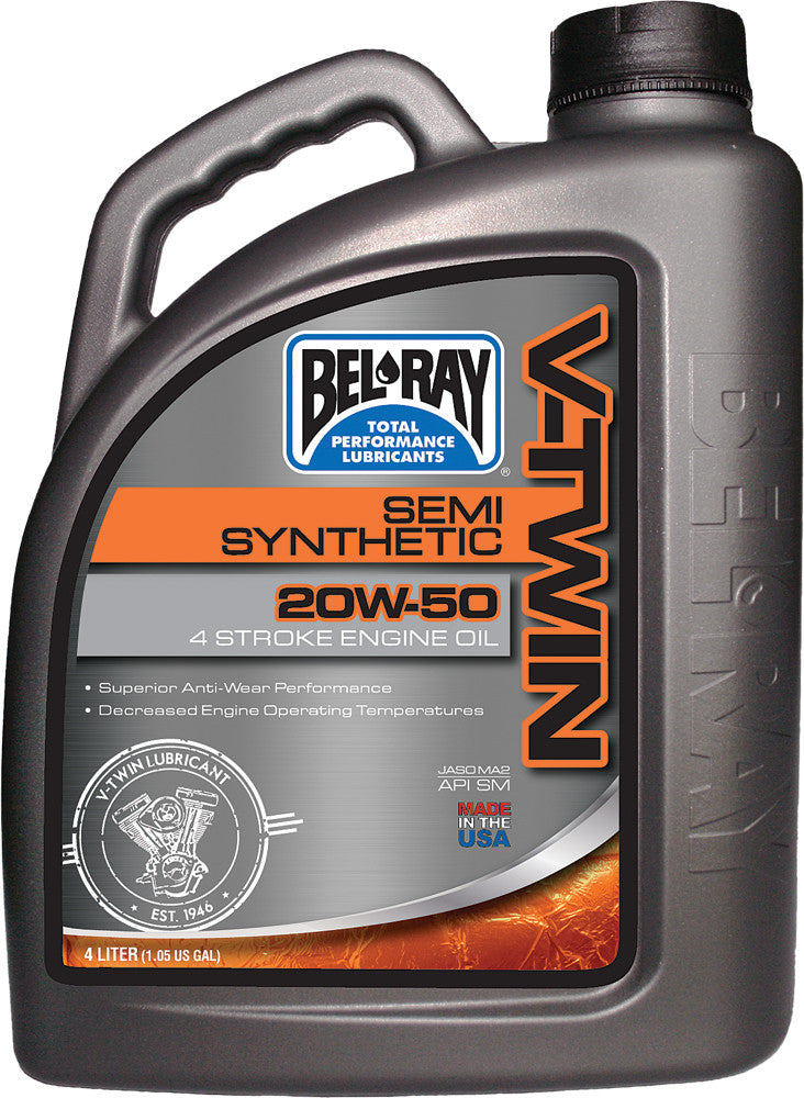 BEL-RAY V-Twin Semi-Synthetic Engine Oil 20w-50 4l 96910-BT4