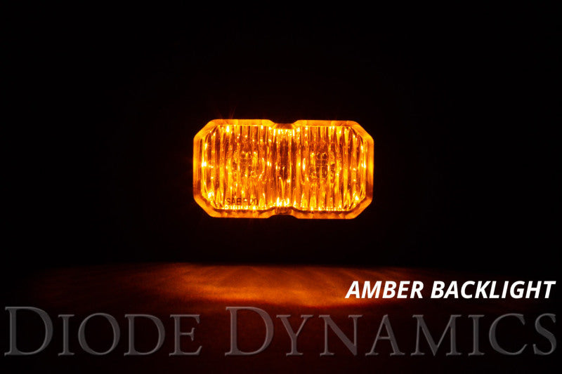 Diode Dynamics Stage Series 2 In LED Pod Sport - Yellow Combo Standard ABL (Pair) DD6391P