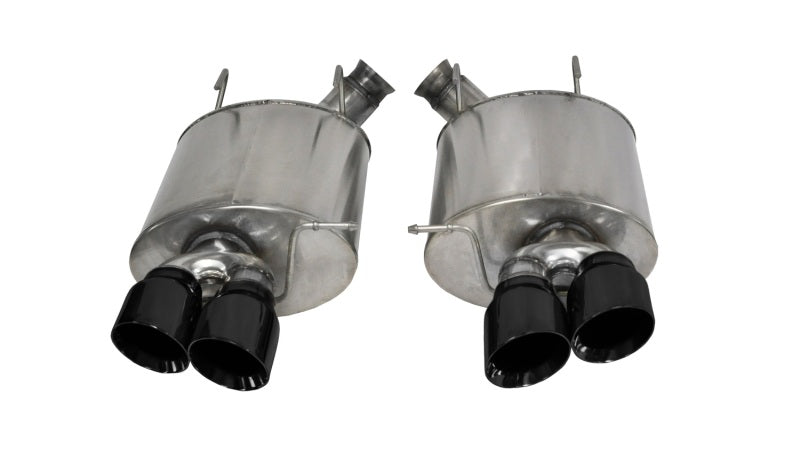 Corsa 13-13 Ford Mustang Shelby GT500 5.8L V8 Black Sport Axle-Back Exhaust 14321BLK