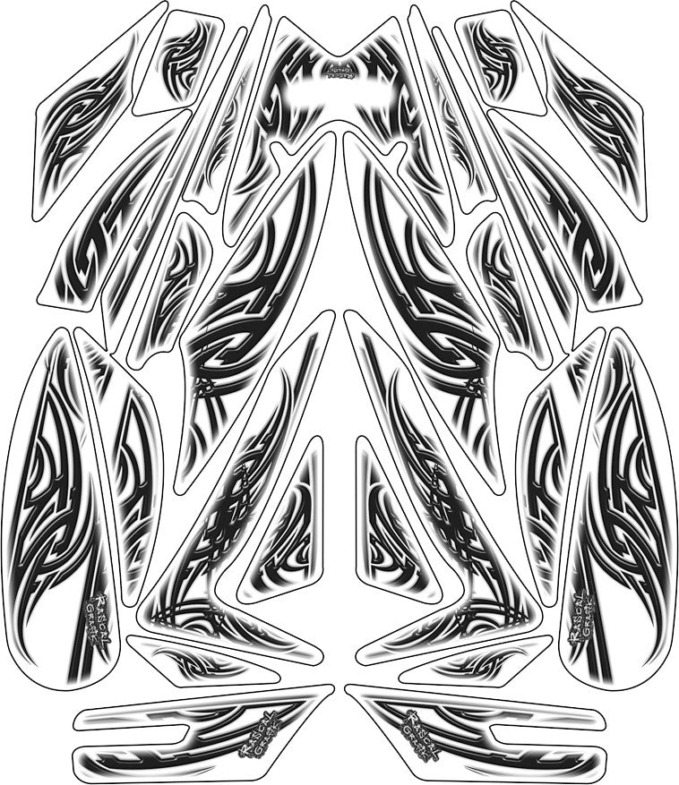 RASCAL GRAFIK Wrap Kit Tribal R1 RA36865