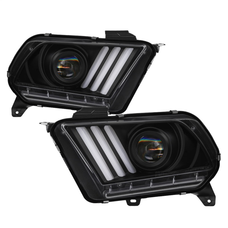 Spyder Ford Mustang 10-13 Projector Headlights - HID Model Only - Black PRO-YD-FM2010V2-HID-BK 5084569
