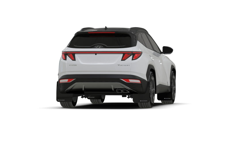 Rally Armor 2022 Hyundai Tucson Black UR Mud Flap w/ Red Logo MF75-UR-BLK-RD